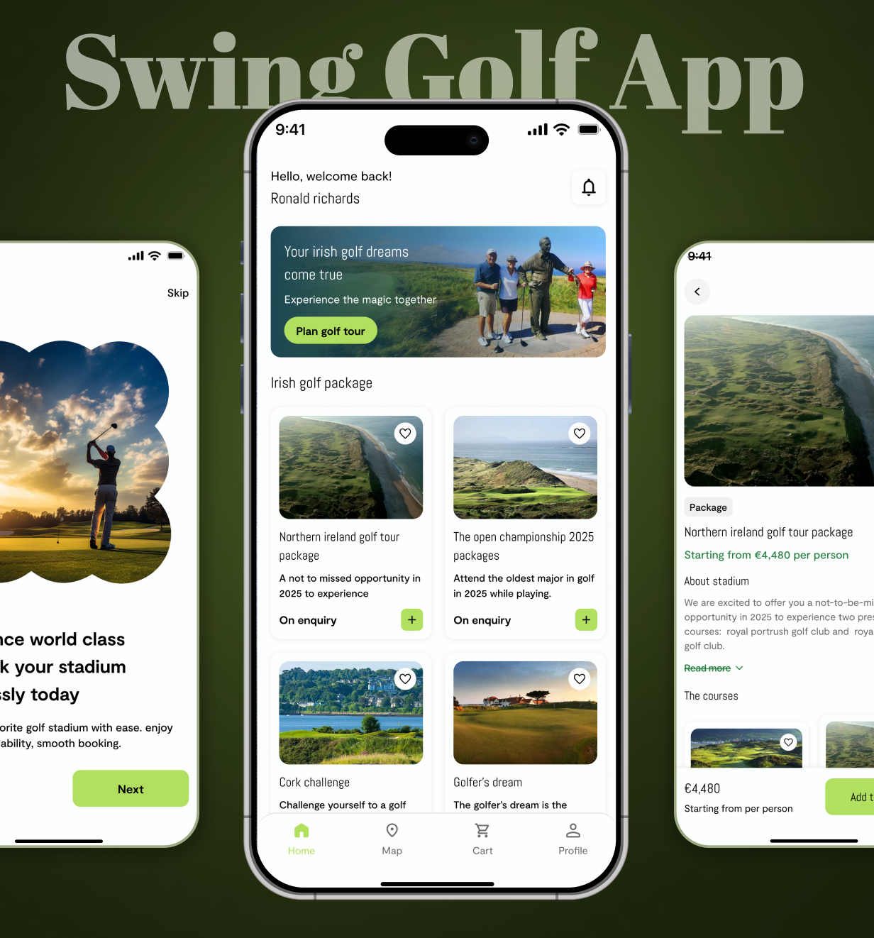 SwingMate Golf Booking App Preview 1