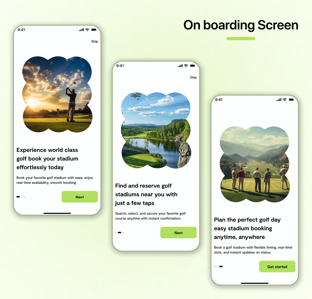 SwingMate Golf Booking App Preview 3